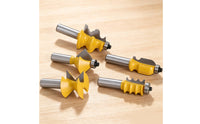 5 Pieces Router Bit Assortment Industrial Quality Router Bits Clean-Cutting Cutter for Cabinet Makers