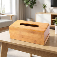 Tissue Box Holder for Home Office, Modern Minimalist Style Wooden Tissue Box Cover, Car Tissues for Sun Visor, Natural Wood Color Tissue Boxes