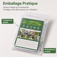 White Vegetable Garden Netting, Reusable for Vegetable Crops, Vegetable and Plant Protection in PE, 5-Year Lifespan