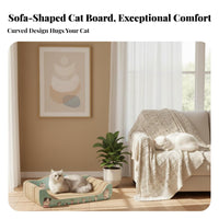 Cat Scratcher Sofa Cat Scratcher Lounge Ergonomic Curved Shape Corrugated Scratch Pad Lounger