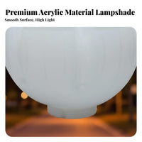 Waterproof Lotus Flower Lampshade Weather Resistant Flowering Tree Street Light Cover Shatterproof for Park, Courtyard
