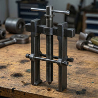 Threaded Bearing Puller Forged Two-Jaw Puller Heat-Treated Bearing Extractor Corrosion-Resistant for DIYers, Repair Shops