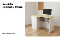 Minimalist Design Small Checkout Counter Strong Load-Bearing Small Reception Desk Long-Lasting Construction Modern Checkout Stand Spacious Desktop for Receptionists, Business Owners, Salon Personnel, Boutique, Lobby, Home Office