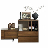 Century-Inspired-Century Design Modular Combination Cabinet Adaptable Standing Book Cabinet with Accessible Shelves Large Capacity Bookcase Sturdy Construction for Interior Design Enthusiasts, Office Workers, Apartment Dwellers, Living Room, Library