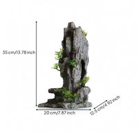 Aquarium Mountain with Plants Safe Mountain Cave Decoration Freshwater