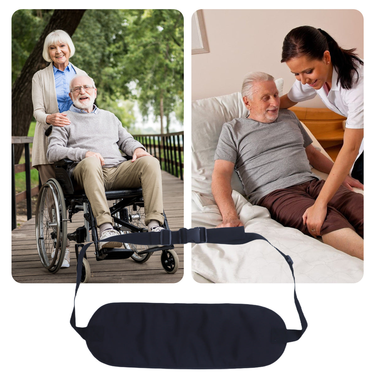 Wheelchair Safety Belt for Elderly and Disabled, Anti-Fall Restraint Strap