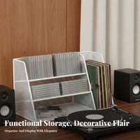 Vinyl Storage Rack Easy Reach Accessible Design CD Storage Shelf