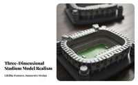 Football Field Model Great Gift Soccer Stadium Desktop Ornament Modern Design Resin Football Stadium Sculpture for Living Room, Man Cave, Bookshelf