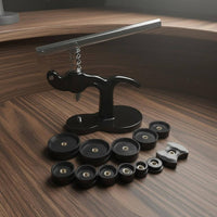 Watch Case Press Includes 12 Dies Watch Press Tool Vertical Pressure Design for Watchmakers, Hobbyists, Repair Shop, Home Workshop