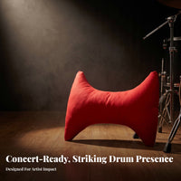 Reduce Overtones Bass Drum Muffling Pillow Low-End Control Bass Drum Dampening Pillow Soft Textile Music Accessory Tapered Center