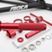 Multi Size Adapters Bike Frame Bottom Bracket Press Tool Hand Crank Handle Bottom Bracket Install Tool Anodized Aluminum Bottom Bracket Press Long-Lasting for Cyclists, Garage
