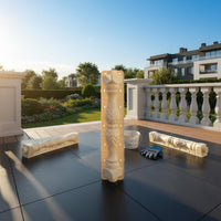 Thickened ABS Plastic Vase-Shaped Baluster Mold Easy Demolding Concrete Baluster Mold Reinforced Design Balcony Column Casting Form Crack Resistant for Contractors
