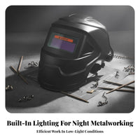 Anti-Glare Auto-Darkening Metal Joining Helmet Heat Resistant Automatic Metal Joining Hood Breathable Design for Polishing