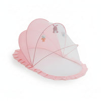 Breathable Mesh Crib Dome Canopy Ruffled Edge Hanging Dome Curtain Soft Material Nursery Accessory for Baby