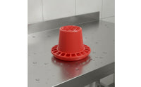 Multi-Hole Fowl Feeder Reduces Waste Anti-Spill Chick Feeder Easy to Clean Fowl Feeding Trough for Hobby Farmers, Hatching Box, Chicken Coop