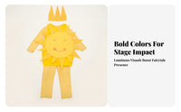 Soft Material Sun Costume Outfit Long-Sleeve Sun-Themed Costume Bright Colors Dress-up Clothing Fun Design for Children, Cosplay