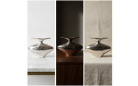 Aluminum Vase Reflective Metal Vase Contemporary for Shelf