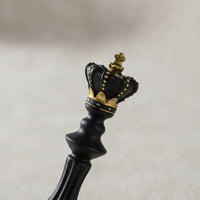 Chess King Figurine Sculptural Chess King Statue Timeless Ornament for Collectors