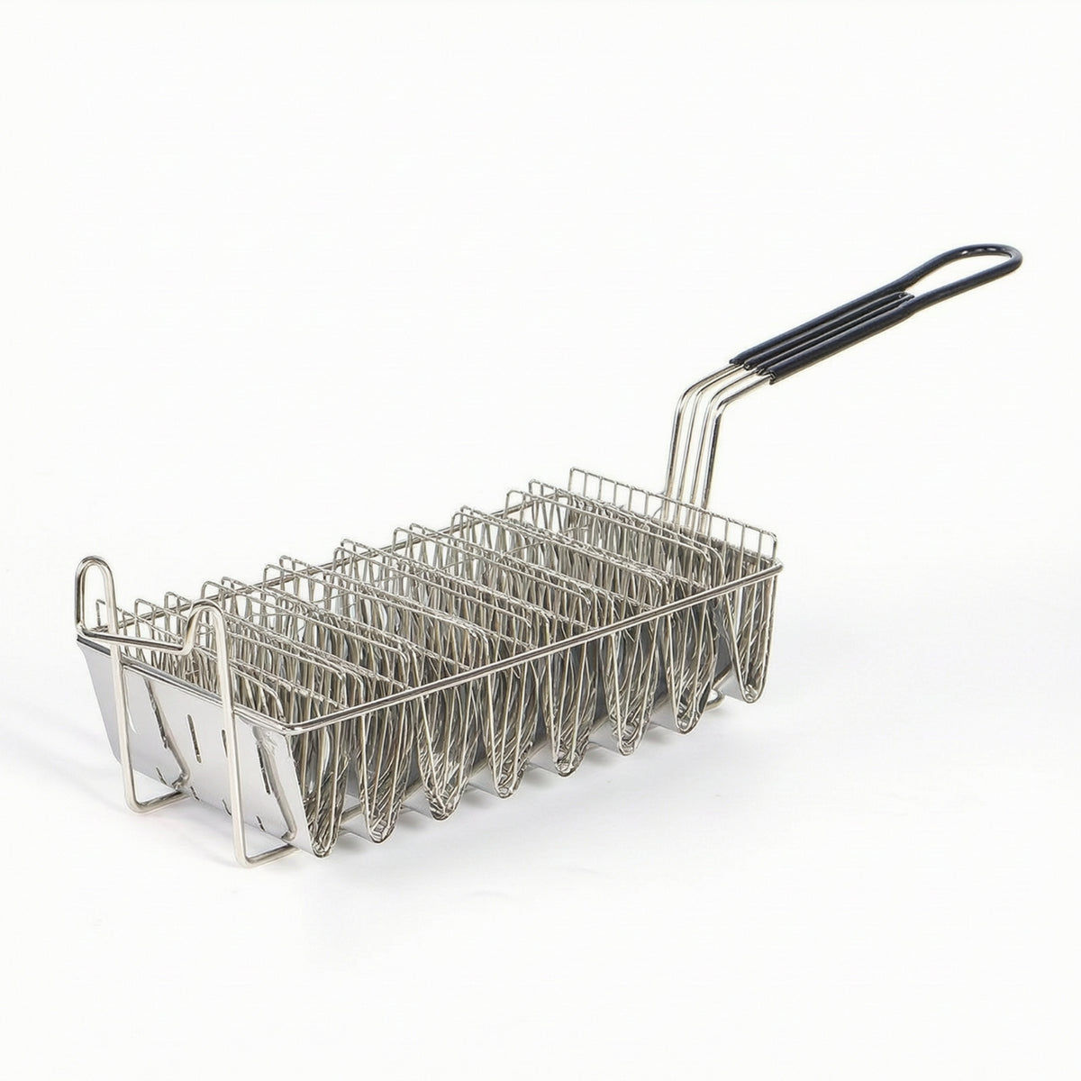 Stainless Steel 8 Slot Taco Basket Commercial Taco Frying Basket Safe Comfortable for Chefs