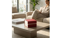 Watch Box with Cushion Faux Leather Single Watch Box Storage Rigid Compact for Retail Display