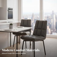 Rotatable Design Quilted Backrest Chair Minimalist Design Upholstered Seat Soft Padded Cushion Seating Furniture Long-Lasting Frame for Apartment Dwellers, Restaurant Owners, Interior Designers, Dining Room, Kitchen, Home Office