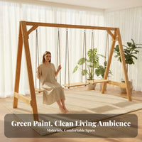 Single Person Swing Chair Simple Design A-Shaped Stand Swing Stand Relaxing for Families, Homeowners, Balcony, Indoor, Backyard
