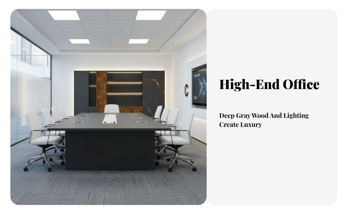 Executive Desk High-End Design Large Leader Table Sturdy Construction Large CEO Office Desk for Executives, Managers, Corporate Setting