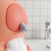 Touchless Sensor Capybara Soap Dispenser Child-Safe Silicone Bathroom Accessory Wall Mountable for Children
