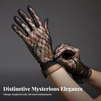 Alluring Design Feline Ear Lace Veil Headband Lightweight Lace Feline Ear Hairband Comfortable Fit Costume Accessory for Women, Adults, Cosplayers, Halloween, Cosplay Events, Masquerade, Nightclub