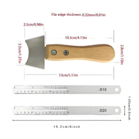 3 Pieces Stainless Steel Guitar Luthier Tool Set Precise Measurement Guitar Setup and Maintenance Kit Long-Lasting Fret Slotting Saw Kit All-in-a for Luthiers, DIY Enthusiasts, Workshop