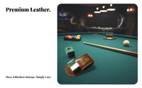 Pool Chalk Holder Portable Billiard Chalk Pouch Clip Keeps Pockets Clean Billiards Accessory for Game Room, Tournaments, Practice Rounds