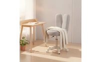 Rolling Stool with Backrest Height Adjustable Swivel Stool with Backrest Padded Furniture for Makeup Artists