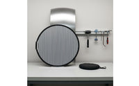 Striped Handheld Dent Inspection Board Black Border Round Reflective Inspection Board Reflection Panel for Auto Body Work