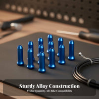Cycle Wire End Cap Alloy Material Aluminum Bike Wire Cap Bike Wire Clamp Tip Prevents Fraying Colorful Choices for Workshop