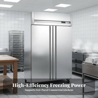 Four Door Commercial Zer Quick Cooling Bakery Chiller Zer Digital Temperature Control Stainless Steel Upright Fridge for Baked Goods Chefs, Cafe, Bar