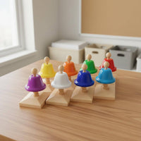 8 Note Hand Bell Set Early Learning 8 Note Hand Bells Educational Bell Instrument Set for Preschool