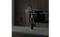 Instant Tankless Water Heater Faucet Gooseneck Faucet with Digital Display Electric Heating Tap Deck Mounted for Homeowners