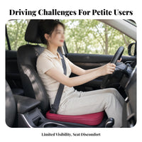 Raised Back Wedge Booster Cushion Perforated Car Seat Booster Cushion Breathable Auto Seat Pad Sewn Seams