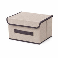 Foldable Storage Box with Lid Collapsible Storage Box with Lid Container Compact for Shelf, Bedroom