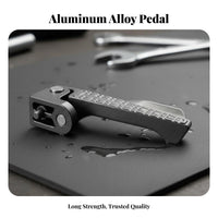 2 Pieces Passenger Footrest Anti-Slip Surface Folding Footpeg Foldable Rear Foot Pedal for Passengers