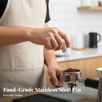 WDT Tool Breaks Up Clumps Coffee Probe Distributor Probe Distribution Tool Includes Storage Stand Espresso Stirrer for Cafe