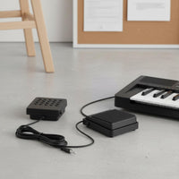 Polarity Switch Digital Piano Sustain Pedal Non-Slip Design Sustain Pedal Long 1.56m Cable Musical Instrument Accessory for Pianists, Keyboard Players, Music Students, Home Studio, Stage Performance