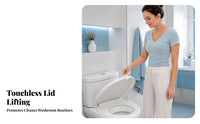 Compact Toilet Seat Lifter Handle Curved Hook Snap-on Toilet Seat Handle Matte Finish