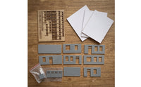 1:87 Railway Crossing House Kit Laser-Cut Railway Crossing House Flat-Pack HO Scale Building Kit DIY for Hobbyists