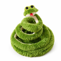 Springy Spring Snake Cat Toy Squeaky Snake Cat Toy Realistic Soft for Cats