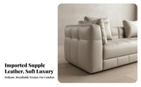 Straight-Line Couch Italian design adaptable L-Shaped Couch Set Light Luxury Living Room Furniture for Homeowners, Lounge Area, Home Interior, Office