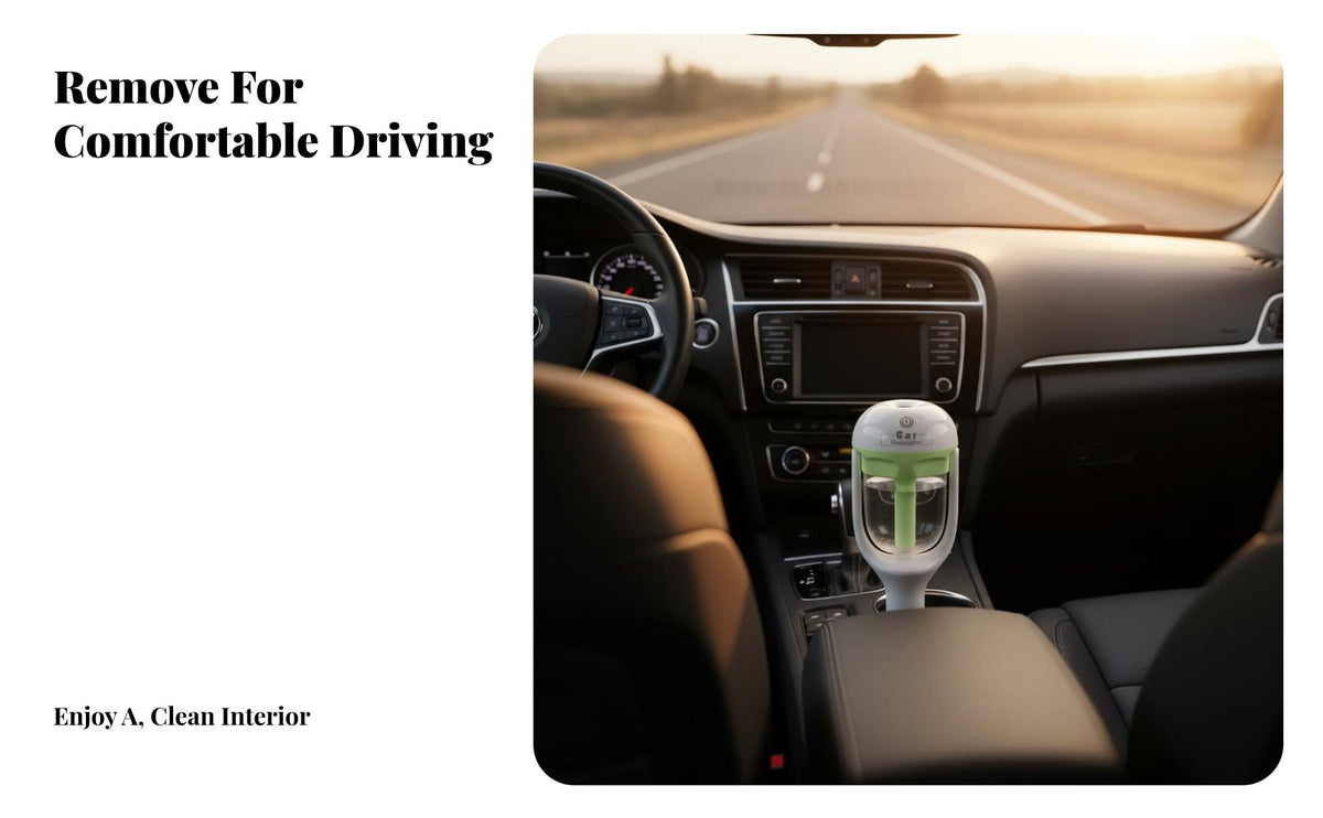 Car Humidifier Mini Car Aroma Dispenser Quiet Mini Essential Oil Dispenser for Long-Distance Drivers, Road Trips, Travel, Office