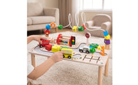 Tabletop Wooden Activity Table Fine Motor Educational Busy Board Table Sensory Wooden Activity Center Learning for Preschoolers