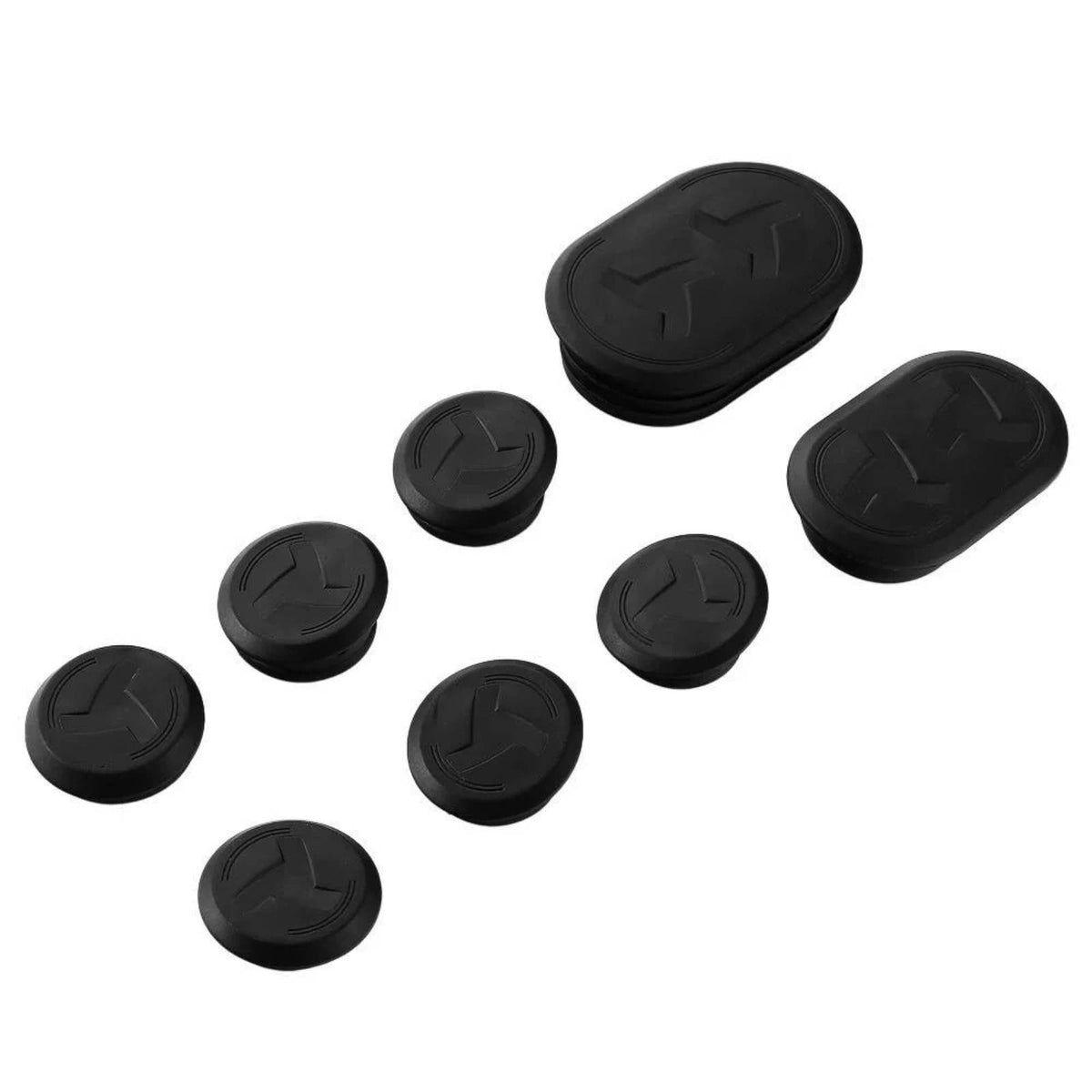 8 Pieces Waterproof Motorcycle Frame Hole Plug Dustproof Motorcycle Frame Plug Long-Lasting Vehicle Part Elastic for Street Riding, Repair