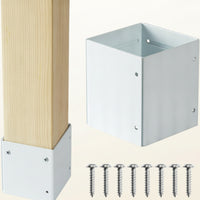 4 Pieces Adjustable Post Wrap with Screws Telescoping for Contractors